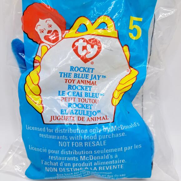 TY McDonald's Teenie Beanie Baby Set of 4 "Rocket" & Spunky" - Picture 3 of 6